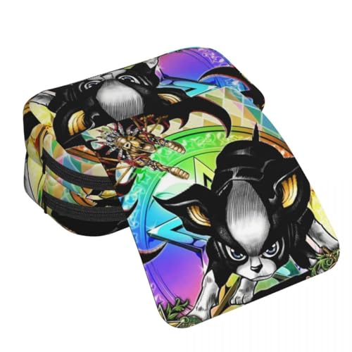 JJBA Federmäppchen Star Platinum/Dio Brando/Cujoh Jolyne Federmäppchen Anime-Druck Federmäppchen Große Kapazität Doppelschichten Reißverschluss Stiftebox Student Schreibwaren Box Geschenke, Typ 7 von Anjinguang