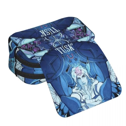 JJBA Federmäppchen Star Platinum/Dio Brando/Cujoh Jolyne Federmäppchen Anime-Druck Federmäppchen Große Kapazität Doppelschichten Reißverschluss Stiftebox Student Schreibwaren Box Geschenke, Typ 10 von Anjinguang