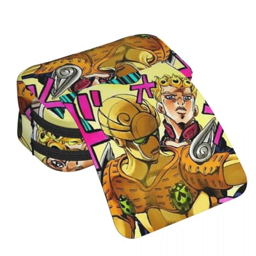 JJBA Federmäppchen Star Platinum/Dio Brando/Cujoh Jolyne Federmäppchen Anime-Druck Federmäppchen Große Kapazität Doppelschichten Reißverschluss Stiftebox Student Schreibwaren Box Geschenke, Typ 5 von Anjinguang