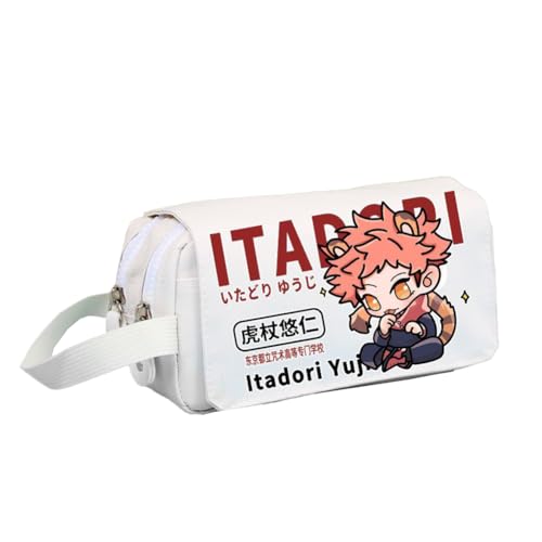 JJK Federmäppchen Gojo Satoru Anime Bedrucktes Federmäppchen Große Kapazität Doppellagige Federtasche Studenten Schulbedarf Geschenke, Typ 10, 20*10*8cm, Federmäppchen von Anjinguang