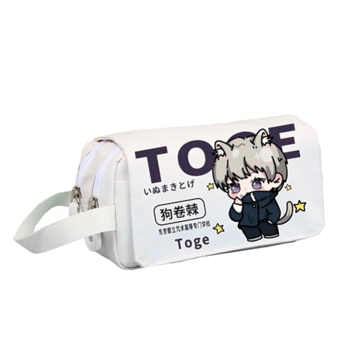 JJK Federmäppchen Gojo Satoru Anime Bedrucktes Federmäppchen Große Kapazität Doppellagige Federtasche Studenten Schulbedarf Geschenke, Typ 4, 20*10*8cm, Federmäppchen von Anjinguang