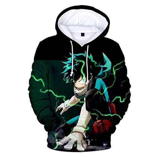 Jungen und Mädchen Neuheit Sweatshirt Kinder Hoodies Anime My Hero Academia Hoodie Boku No Hero Academia MHA Friends Sweatshirt für Kinder 100-150cm Gr. 140 cm, Typ1 von Anjinguang