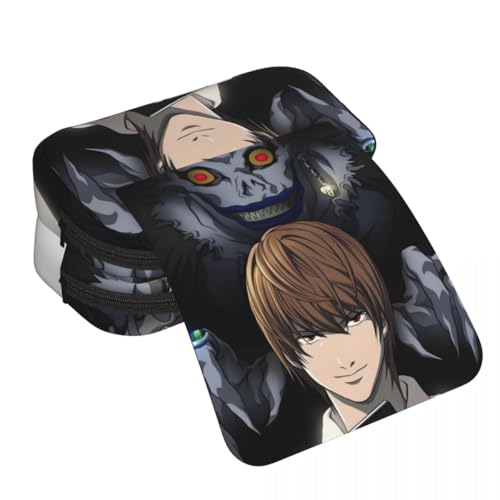 Light Yagami Federmäppchen Anime Misa Amane/L Stiftebox Große Kapazität Schüler Stifttasche Reißverschluss 2 Schichten Tasche Schreibwaren Tasche Schulbedarf für Jungen Mädchen, Typ 11, 21x10x7.5cm von Anjinguang