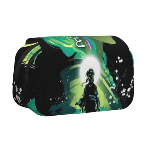 Maomao Federmäppchen Anime Jinshi/Maomao Federmäppchen Cartoon-Druck Federmäppchen Große Kapazität Doppelschichten Reißverschluss Stiftebox Student Schreibwaren Cartoon Stifttasche Geschenke, Typ 12 von Anjinguang