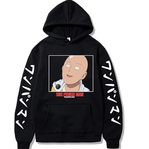 One Punch Man Hoodie Sweatshirt Saitama Hoodie Anime Print Pullover Kapuzen Sweatshirt für Jugendliche Erwachsene Unisex Casual Langarm Sportbekleidung One Punch Man Hoodie Sweatshirt Saitama Hoodie Anime Print Pullover Kapuzen Sweatshirt für Jugendliche Erwachsene Unisex Casual Langarm Sportbekleidung von Anjinguang