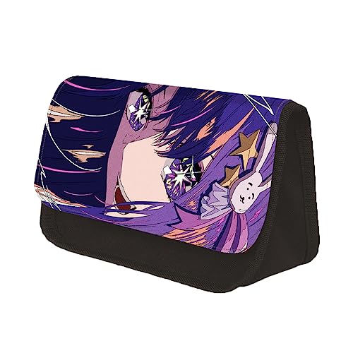 Oshi No Ko Federmäppchen, Hoshino Ai Hoshino Rubi Anime, Stifteetui, große Kapazität, CartoonStifthalter, Tasche für Jungen und Mädchen, Studenten, Schreibwaren, Organizer, Schule, Büro, Geschenk, Typ von Anjinguang