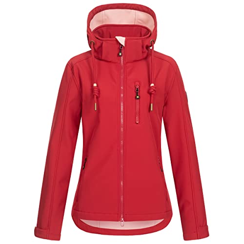 Ankerglut Damen #AnkerglutfrEUd Softshelljacke, Rot, 40 von Ankerglut