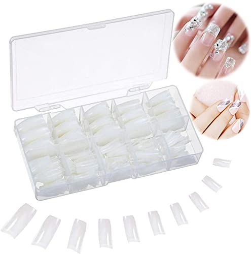 Nägel Tips 500 Stück Nail Tips Falsche Nägel Acryl UV Gel Natürlich Französisch Fake Nails mit Box für Frauen Mädchen von SEGMINISMART