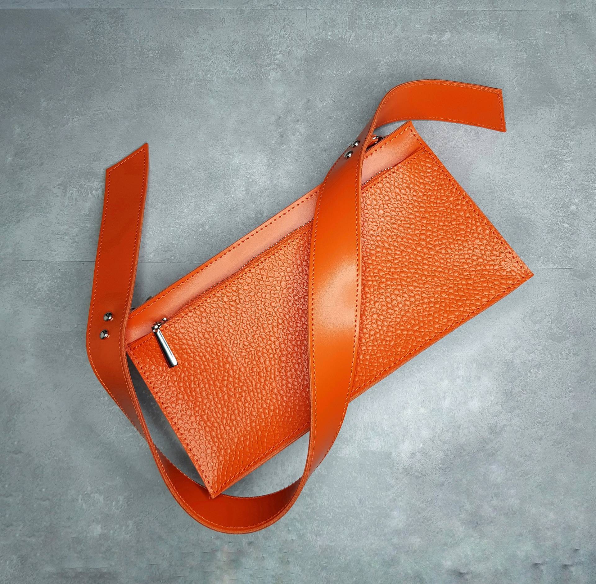 Erhältlich in 17 Farben Orange Leder Umhängetasche Für Frauen, Schultertasche Geldbörse, Orange Tasche von AnkoBagsStore