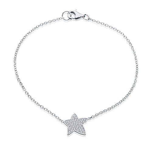 Ankra 925 Damen-Armband 18,5cm Karabinerverschluss Sternanhänger Sterling Silber rhodiniert 3VNAKRJ-BR0113 von Ankra