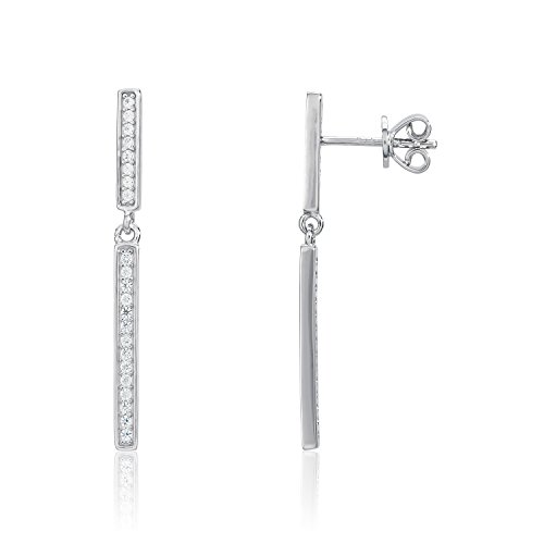 Ankra Damen-Steckerohrringe Stabform rhodiniert aus 925er Sterling Silber 2VNAKRJ-ER0103 von Ankra