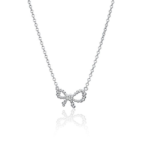 Ankra Damencollier 45cm mit Schleifenanhänger 925er Sterling-Silber rhodiniert 2VNAKRJ-NL0121 von Ankra