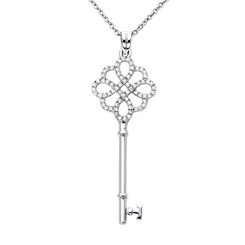 Ankra Damencollier 45cm mit Schlüsselanhänger 925er Sterling-Silber rhodiniert 1VNAKRJ-NL0035 von Ankra