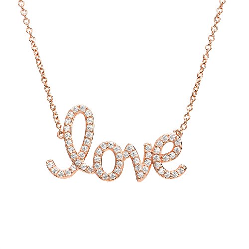 Ankra Damencollier 45cm mit Schriftzugsanhänger 925er Sterling-Silber rhodiniert VNAKRJ-NL0078 von Ankra