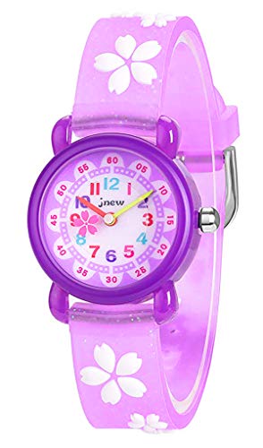 Anloo Mädchen Jungen Kleine Kinder Niedlich Uhr Armbanduhr Zeit Lehrer,Silikon Kinderuhr 3D Cute Cartoon Wasserdicht Lehruhr Geschenk für Kids Kinder Kleine Mädchen Jungen von Anloo