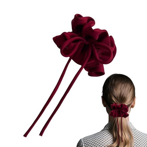 Anloximt Haargummis Mit Stoffhülle,Schleifen-Haargummi | Elastische Haarbänder Für Pferdeschwanz, Weiche Gummi-Haarbänder Als Styling-Accessoires Für Damen Kinder Anloximt Haargummis Mit Stoffhülle,Schleifen-Haargummi | Elastische Haarbänder Für Pferdeschwanz, Weiche Gummi-Haarbänder Als Styling-Accessoires Für Damen Kinder von Anloximt