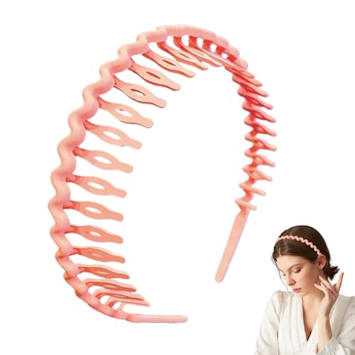 Anloximt Haarreif Mit Zähnen - Resin Haarreifen Mit Zähnen Als Haaraccessoire - Schmale Haarspangen-Accessoires Für Fitness, Homeoffice & Alltag von Anloximt