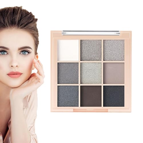 Anloximt Lidschatten-Make-up-Palette,9-Farben-Lidschatten-Palette - Schimmernde Glitzer-Make-up-Palette, Lidschatten-Make-up-Palette für Frauen und Mädchen von Anloximt