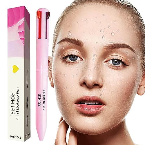 Augenbrauenkonturstift,Hervorhebender, definierender wasserfester 4-in-1-Make-up-Stift - Highlighter Brow Liner Eyeliner und Lipliner für Zuhause, Einkaufen, Arbeiten, Treffen Anloximt von Anloximt