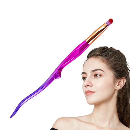 Brauenpinsel zum Färben der Augenbrauen - Make-up-Pinsel, Lippenpinsel, multifunktional, professionell - Ergonomisches Flachkopfdesign für die Modifikation der Eyeliner-Lippen Anloximt von Anloximt