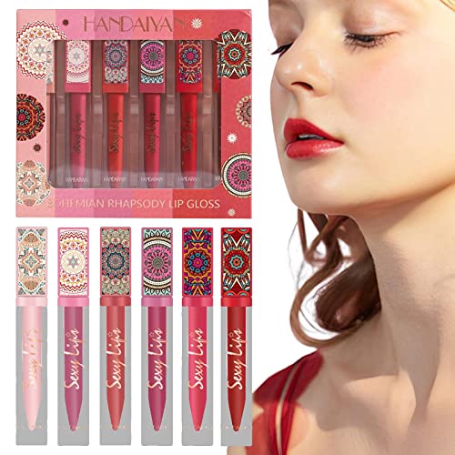 Lippenstift-Set | Schweißfeste, 24 Stunden lang anhaltende flüssige Lippenstifte - Matte Lippenstift für Damen für Sommerparty, Maskerade, Dating Anloximt von Anloximt