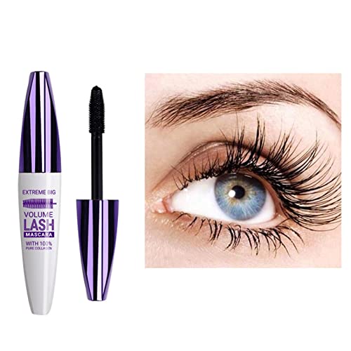 Wischfeste Mascara | Fiber Mascara verlängernde 5D wasserfeste, wischfeste Mascara,Langlebige Wimpernverlängerungs-Mascara für luxuriös längere, dichtere und voluminöse Wimpern Anloximt von Anloximt