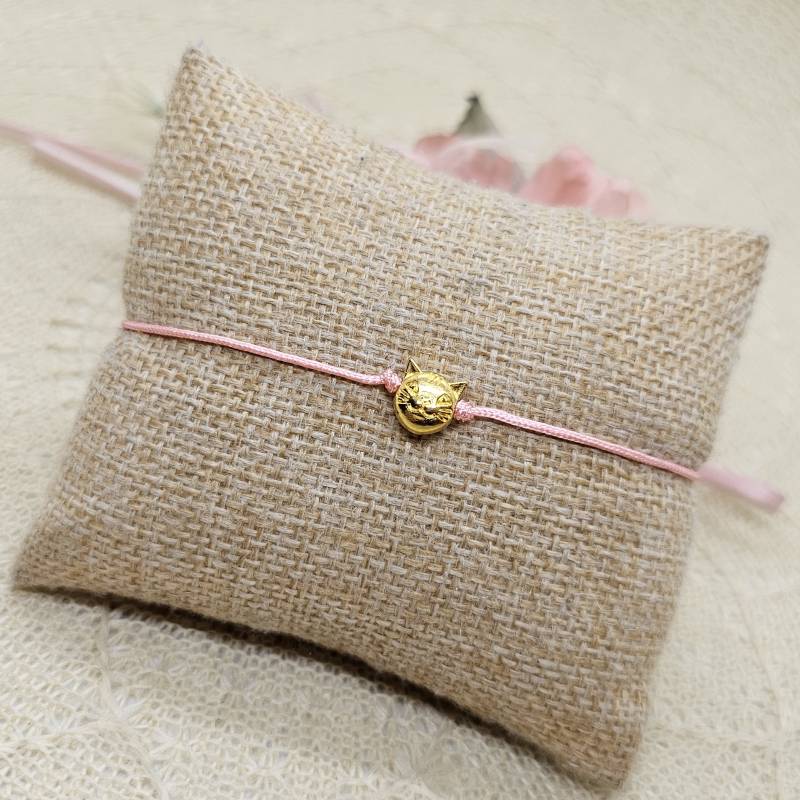 Kätzchen Makramee Armband - Filigranes Mit Katzenkopf Kätzchen Makramee Armband - Filigranes Mit Katzenkopf von GluecksengeI
