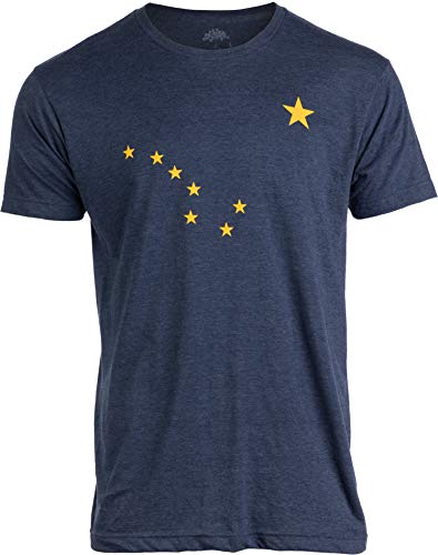 Alaskan Flag | Alaska Pride Northern Lights Big Dipper Polaris Men Women T-Shirt von Ann Arbor T-shirt Co.