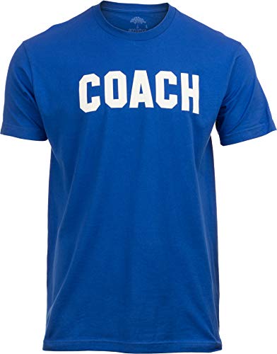 Coach Coaching T-Shirt: Königsblau, Rot, Grün, Marineblau, Schwarz Herren Damen T-Shirt - Blau - Mittel von Ann Arbor T-shirt Co.