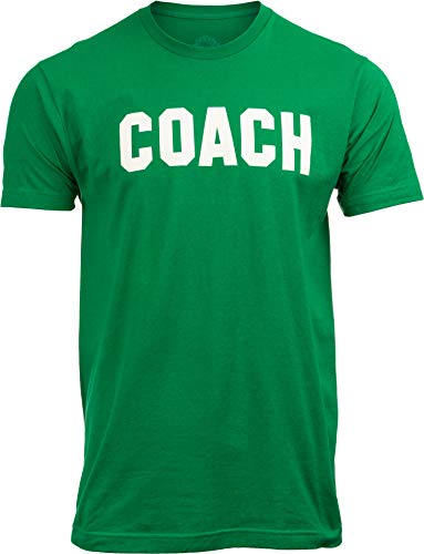 Coach Coaching T-Shirt: Königsblau, Rot, Grün, Marineblau, Schwarz Herren Damen T-Shirt - Grün - XX-Large von Ann Arbor T-shirt Co.