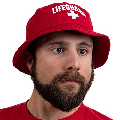 Lifeguard Bucket Hat | Professional Guard Red Sun Cap Men Women Costume Uniform von Ann Arbor T-shirt Co.