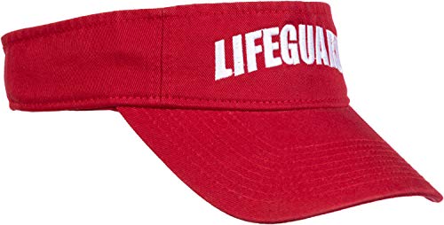 Lifeguard Visor | Professional Guard Hat Red Sun Cap Men Women Costume Uniform von Ann Arbor T-shirt Co.