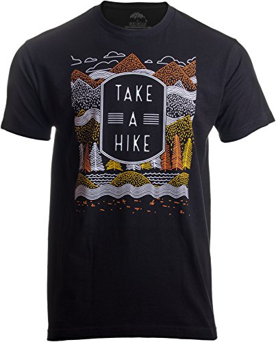 Unisex T-Shirt „Take a Hike“ („GEH wandern!“) - lustiges Motiv für Outdoor- & Natur-Fans - L von Ann Arbor T-shirt Co.