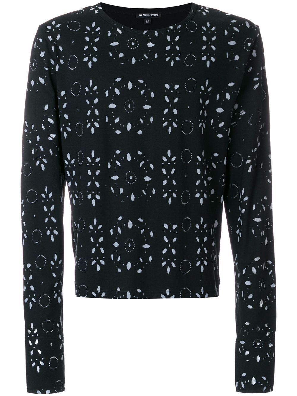 Ann Demeulemeester Sweatshirt mit Lochstickerei - Schwarz von Ann Demeulemeester