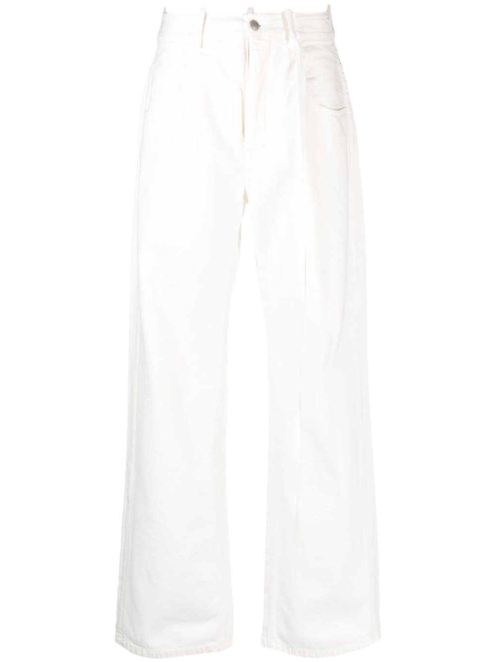 Ann Demeulemeester Hose mit weitem Bein - Weiß von Ann Demeulemeester