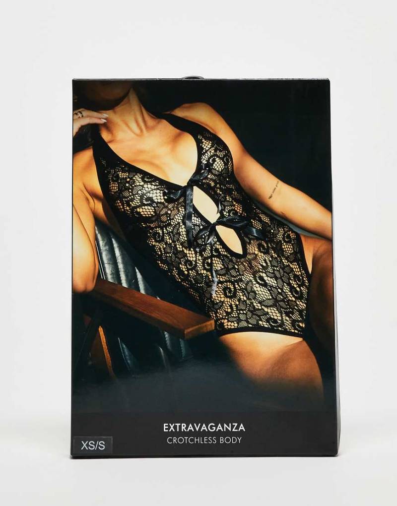 Ann Summers - Extravaganza - Ouvert-Body in Schwarz von Ann Summers