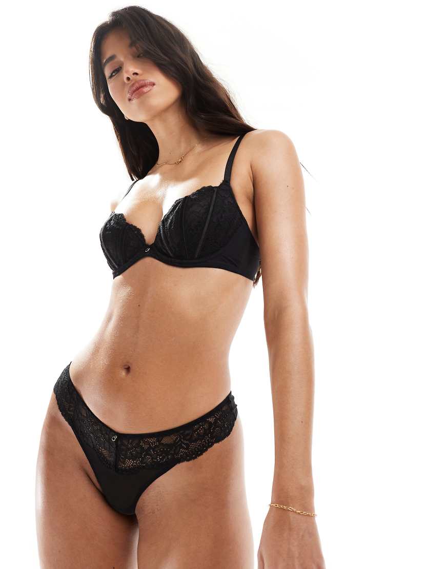 Ann Summers - Sexy Lace - Unwattierter BH in Schwarz von Ann Summers