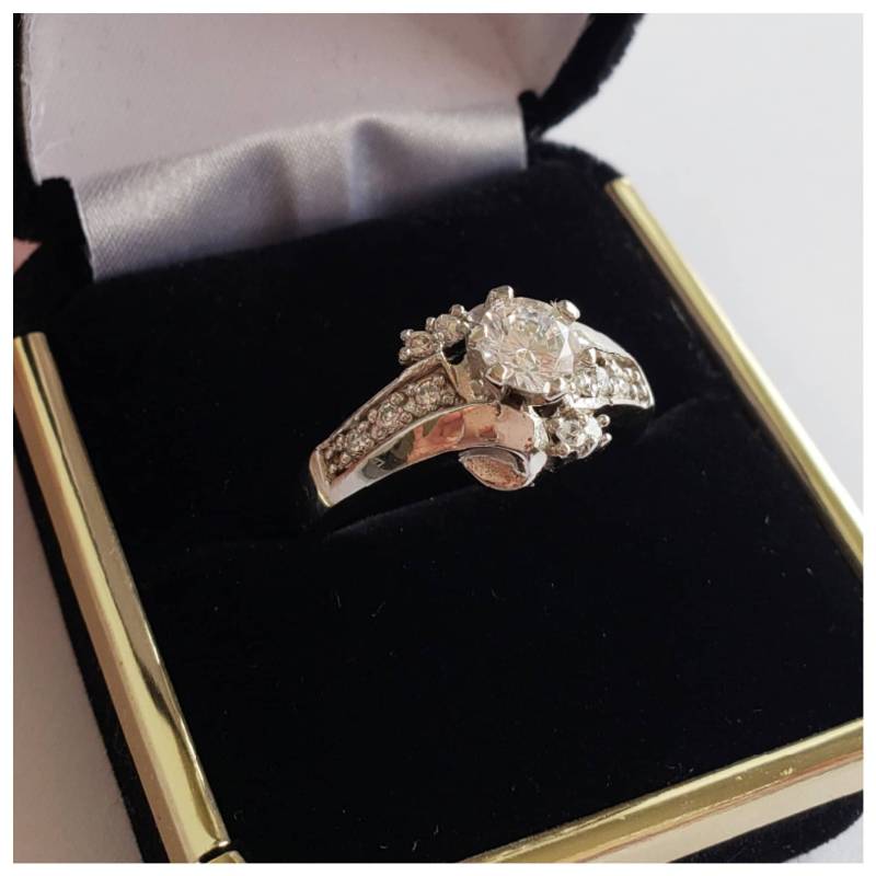 Silberring - 925Er Zirkonia Ring Schmuck Silberschmuck Ehering Verlobungsring Geschenk Für Sie Valentinstag von AnnTig