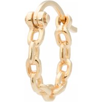 Anna+Nina Ohrringe - Single Link Chain Hoop Earring 14K - Gr. unisize - in Gold - für Damen von Anna+Nina