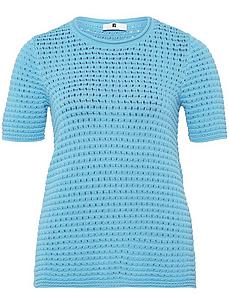 Rundhals-Pullover 1/2-Arm Anna Aura blau