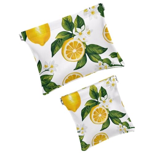 Anna Cowper Kosmetiktasche für Geldbörsen, Leder, kleine Make-up-Tasche, Kosmetiktasche, tragbar, kein Reißverschluss, Make-up-Tasche, Münzgeldbörse, Schmuckbeutel, Dinosaurier, 2 Stück, Mehrfarbig 3, von Anna Cowper