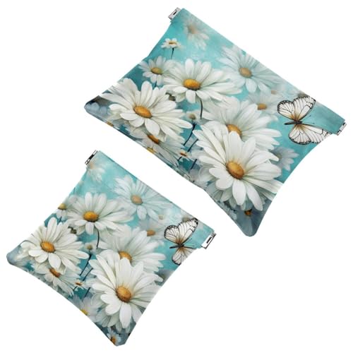 Anna Cowper Kosmetiktasche für Geldbörsen, Leder, kleine Make-up-Tasche, Kosmetiktasche, tragbar, kein Reißverschluss, Make-up-Tasche, Münzgeldbörse, Schmuckbeutel, Herbst-Kürbisse, 2 Stück, Anna Cowper Kosmetiktasche für Geldbörsen, Leder, kleine Make-up-Tasche, Kosmetiktasche, tragbar, kein Reißverschluss, Make-up-Tasche, Münzgeldbörse, Schmuckbeutel, Herbst-Kürbisse, 2 Stück, von Anna Cowper