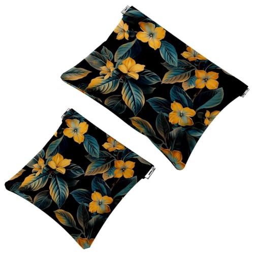 Anna Cowper Kosmetiktasche für Geldbörsen, Leder, kleine Make-up-Tasche, Kosmetiktasche, tragbar, kein Reißverschluss, Make-up-Tasche, Münzgeldbörse, Schmuckbeutel, Kaninchen, Blumen, 2 Stück, Anna Cowper Kosmetiktasche für Geldbörsen, Leder, kleine Make-up-Tasche, Kosmetiktasche, tragbar, kein Reißverschluss, Make-up-Tasche, Münzgeldbörse, Schmuckbeutel, Kaninchen, Blumen, 2 Stück, von Anna Cowper