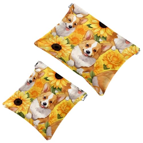 Anna Cowper Kosmetiktasche für Geldbörsen, Leder, kleine Make-up-Tasche, Kosmetiktasche, tragbar, kein Reißverschluss, Make-up-Tasche, Münzgeldbörse, Schmuckbeutel, Schneeflocken, Weihnachten, 2 von Anna Cowper