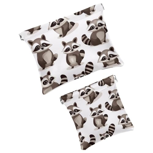 Anna Cowper Kosmetiktasche für Geldbörsen, Leder, kleine Make-up-Tasche, Kosmetiktasche, tragbar, kein Reißverschluss, Make-up-Tasche, Münzgeldbörse, Schmuckbeutel, Weihnachts-Faultier-Schneeflocke, 2 von Anna Cowper