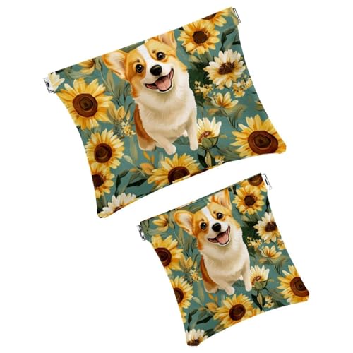 Anna Cowper Kosmetiktasche für Geldbörsen, Leder, kleine Make-up-Tasche, Kosmetiktasche, tragbar, kein Reißverschluss, Make-up-Tasche, Münzgeldbörse, Schmuckbeutel, Weihnachts-Rentier, Schneeflocke, 2 von Anna Cowper