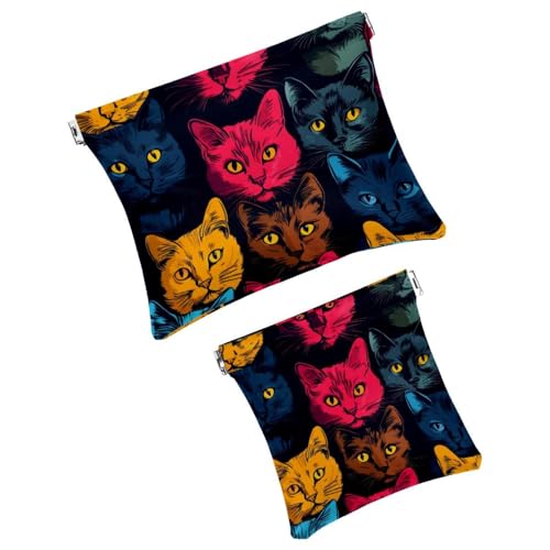 Anna Cowper Kosmetiktasche für Geldbörsen, Leder, kleine Make-up-Tasche, Kosmetiktasche, tragbar, kein Reißverschluss, Make-up-Tasche, Münzgeldbörse, Schmuckbeutel, Weihnachts-Rentier, Schneeflocke, 2 von Anna Cowper