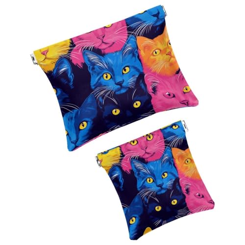 Anna Cowper Kosmetiktasche für Geldbörsen, Leder, kleine Make-up-Tasche, Kosmetiktasche, tragbar, kein Reißverschluss, Make-up-Tasche, Münzgeldbörse, Schmuckbeutel, Weihnachts-Rentier, Schneeflocke, 2 von Anna Cowper