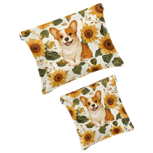 Anna Cowper Kosmetiktasche für Geldbörsen, Leder, kleine Make-up-Tasche, Kosmetiktasche, tragbar, kein Reißverschluss, Make-up-Tasche, Münzgeldbörse, Schmuckbeutel, Weihnachts-Rentier, Schneeflocke, 2 von Anna Cowper