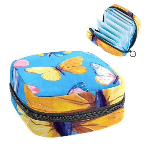 Anna Cowper Perioden-Tasche, Damenbinden-Aufbewahrungstasche, Menstruationspolster, Reißverschluss, tragbar, Damenpflege, Tamponbeutel für Damen, Mädchen, den täglichen Gebrauch, Outdoor-Reisen von Anna Cowper